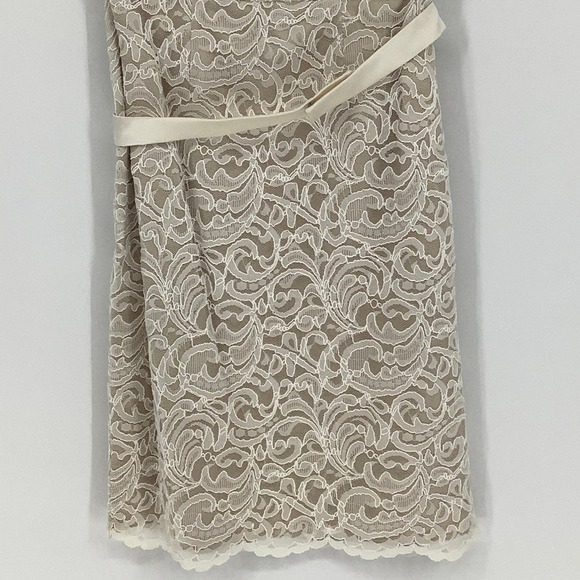 Dessy Collection Size 8 Sleeveless Lace V-Neck Cocktail Dress $250 msrpI23-4 - Picture 7 of 9